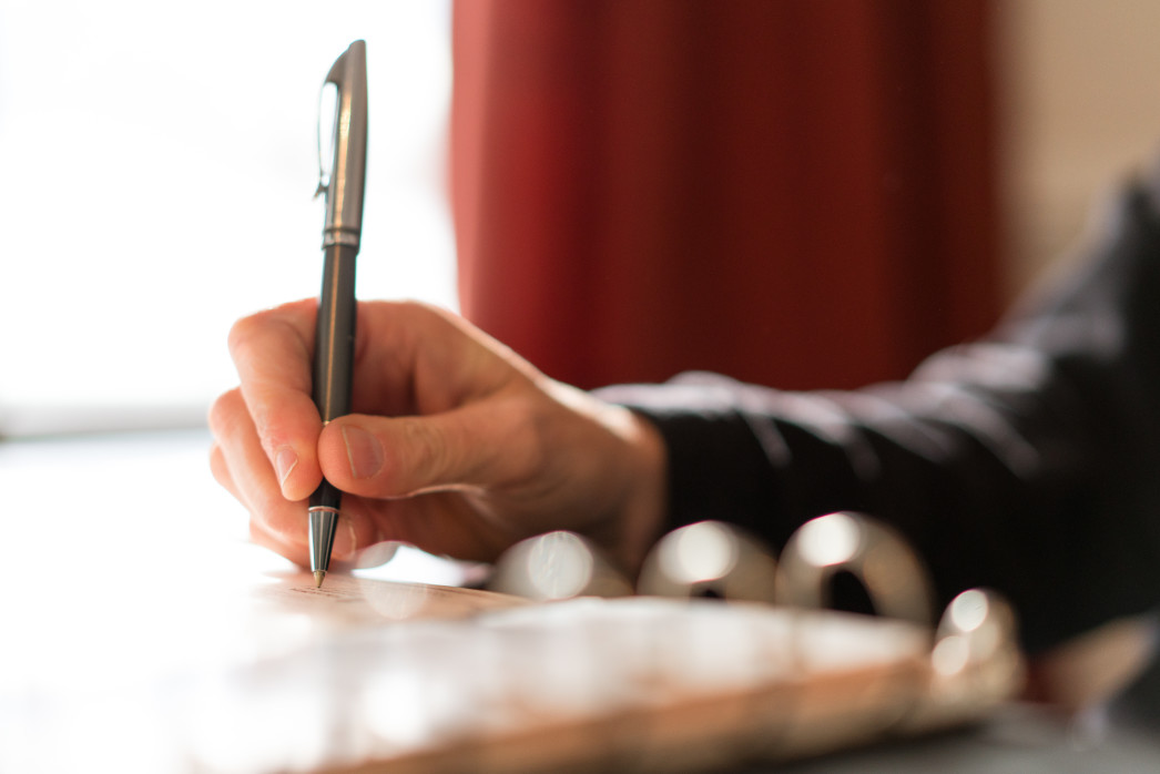 government grant writing pen