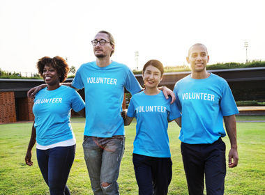 Volunteeers for nonprofit organization