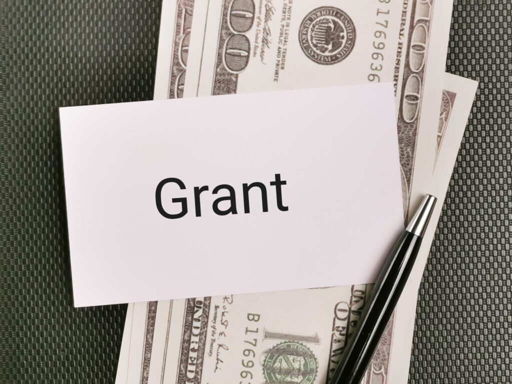 grant concept financial finance business